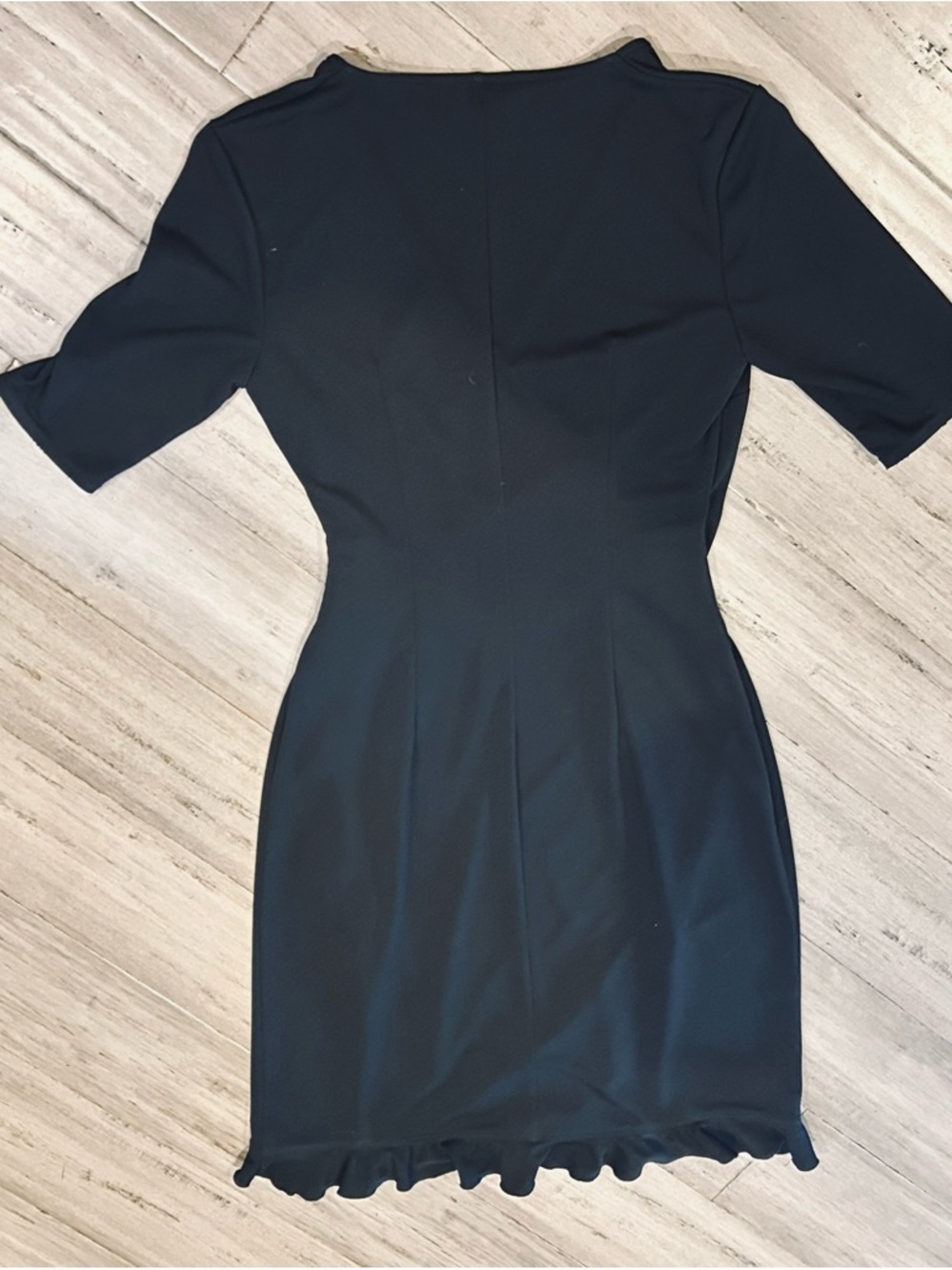 Express Wrap-Style Ruffle-Hem Dress - Picture 5 of 6